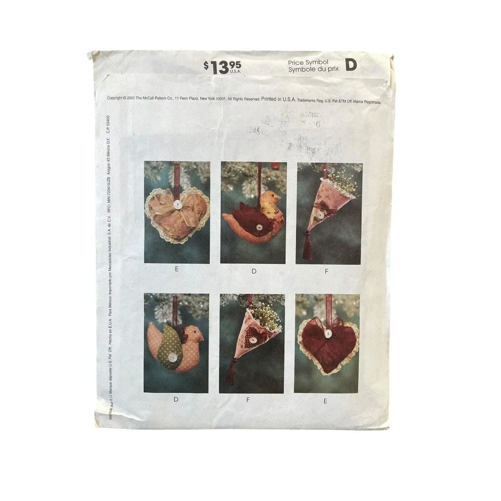 McCall's Crafts 3426 Christmas Holiday Angel Doll Stocking Tree‎ Skirt Ornaments